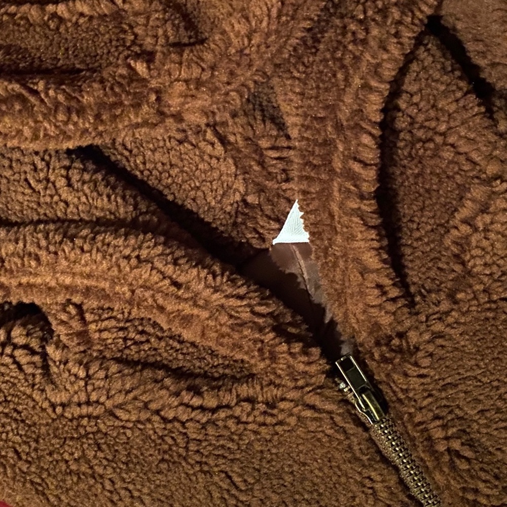 ❄️MOCHA FLEECE TEDDY BEAR JACKET HOODIE - Picture 3 of 3